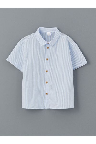 LC Waikiki New Season Striped Boys' Shirt and Shorts Set of 2 - S5G364Z1