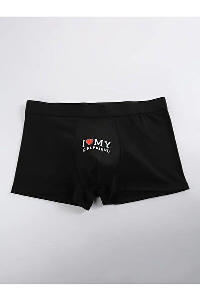 TRAJE DEN Erkek Rahat Boxer KIZ ARKADAŞIMI SEVİYORUM Gece Işığı Etkisiyle