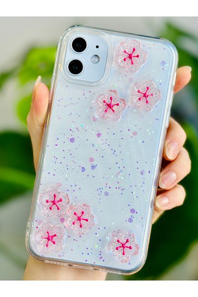 Go Aksesuar حافظة سيليكون مرنة متوافقة مع هاتف Iphone 12 و12 Pro مع لعبة تصميم ساكورا