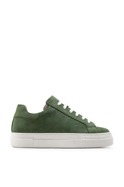 Deery Genuine Suede Green Sneaker Women's Shoes