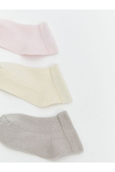 LC Waikiki Lcw Baby Pink Basic Baby Girl Booties Socks 5-Pack