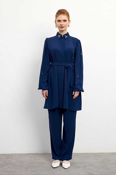 VAVİNOR Σετ Leora Indigo Tunic και Pantalon