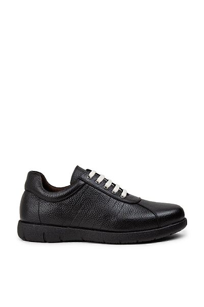 Deery Black Genuine Leather Men's Casual Shoes