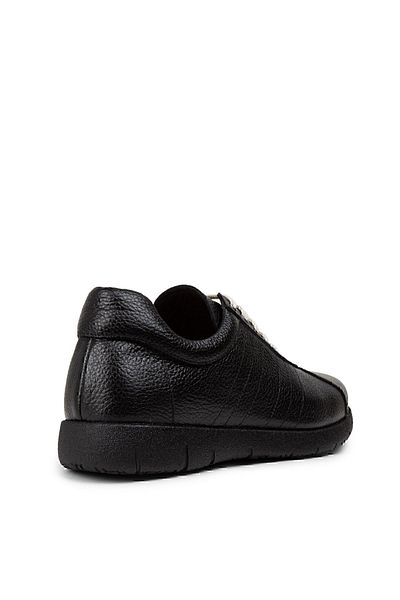 Deery Black Genuine Leather Men's Casual Shoes