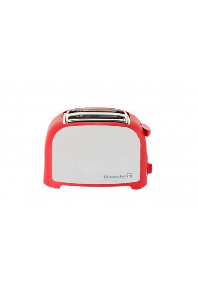 Hausberg Φρυγανιέρα 2 τεμαχίων, Hb-190rs, 750w, Αυτόματη σκανδάλη, Κόκκινο
