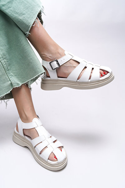 Riccon Rellynthi Women's Sandals 0012700 White Skin