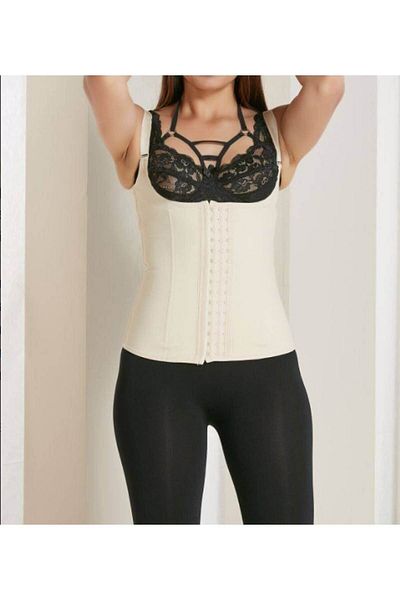 MİSTİRİK Trigoso Model 4 Etapa 7 Curea de strângere cu sârmă pentru corset din latex Culoarea pielii