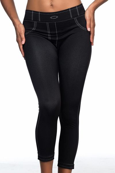 Emay Μαύρο 3801 Soft Denim κολάν