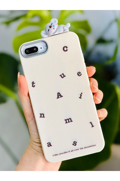 Go Aksesuar حافظة بتصميم لعبة كوالا ثلاثية الأبعاد متوافقة مع iPhone 6 Plus و7 Plus و8 Plus