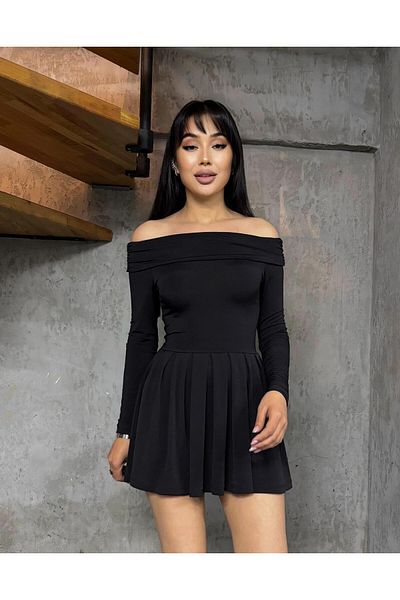 İNSUEL Madonna Collar Pleated Dress
