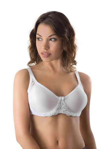 Emay White Mi Emay 164 B Underwire Lace Bra