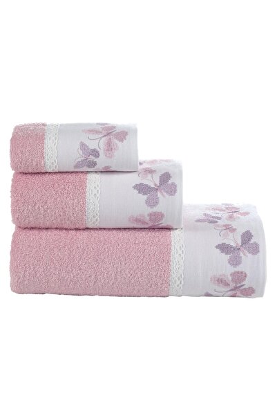 Ellia Soft Carmen 3-комплект рушників 100% бавовна в коробці Набір для лазні Набір для весільного приданого Розкішний рушник для ванної кімнати