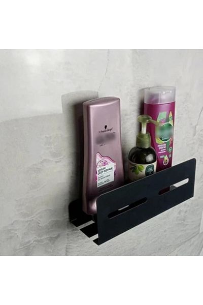 ardini Black Matte Bathroom Organizer - Shampoo Holder and Shower Shelf with Screws