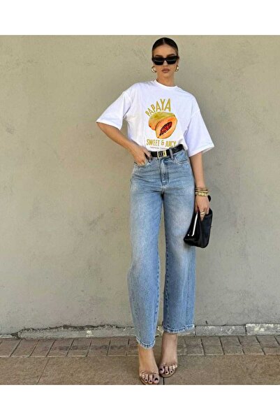 Jose Clothing تي شيرت أبيض كبير الحجم للجنسين مصنوع من القطن العضوي بنسبة 100%