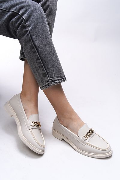 Riccon Γυναικείο Μπεζ Skin Loafer Criscerys 0012500