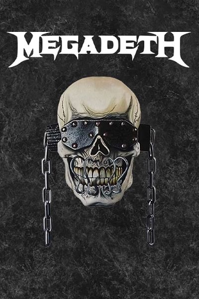 Sekizbiraltı Μπλουζάκι Megadeth Printed Unisex Μαύρο Oversize