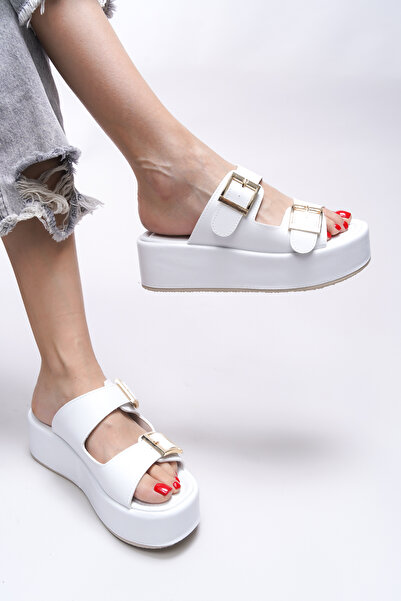 Riccon Papuci de damă Cindreih 0012370 Piele albă