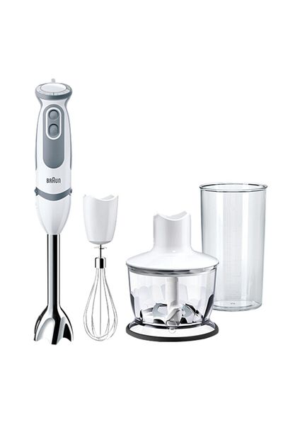 Braun 1000W Stainless Steel and Plastic 21 Speed Electric Hand Blender with Chopper 500ml