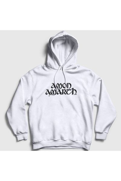 Presmono Φούτερ Amon Amarth Unisex Λευκή κουκούλα - 8708tt
