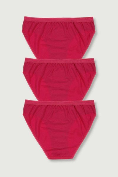 ENTAHA Tutku Women's Pink 3 Pack Bikini Panties Elf568T0635Ccm3