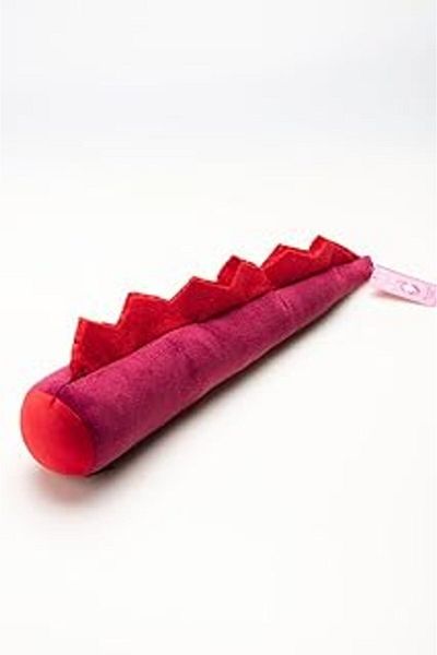 Mu Art Proud Wave Dino Pink Cat Toy with Sound and Fragrance Matatabi Powder Rattle Calming Catnip