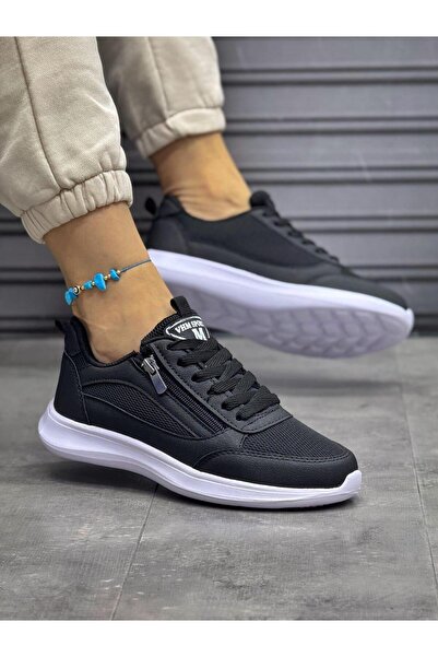 homiro Дамски маратонки с цип Faylon Sole-Черно-бели