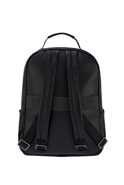 U.S. Polo Assn. U.S. Polo Assn. 250132 Unisex Vegan Leather Laptop Bag Backpack Black