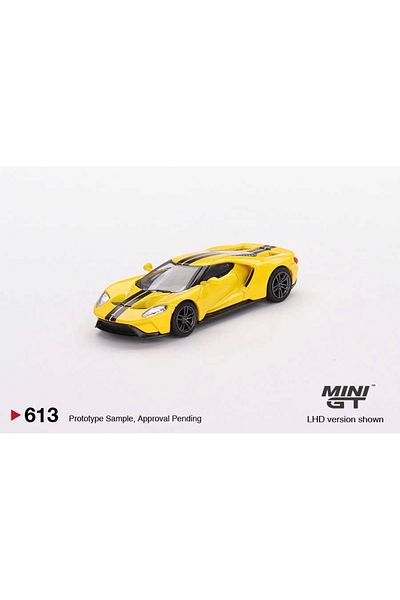 mini gt 1/64 Ford Gt Triple Yellow Mgt00613