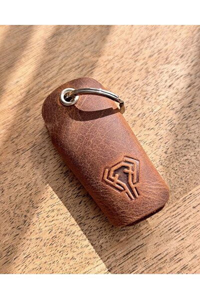 Fil Deri Genuine Leather Minimal Design Keychain 2094