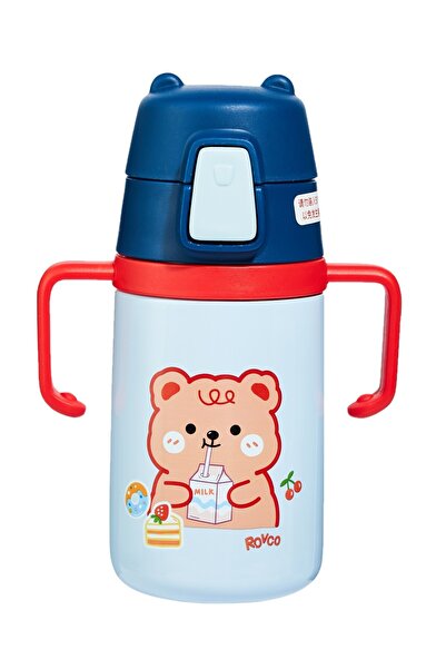 Vagonlife ترمس روفكو للأطفال 400 مل من الستانلس ستيل مع شفاطة بلونين