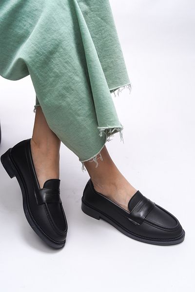 Riccon Women's Loafer Mylmadia Black Skin 0012665