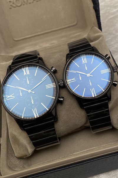 Leerybee Quartz Lover Watches Stylish Couple Combination (Two Pieces) with Special Box
