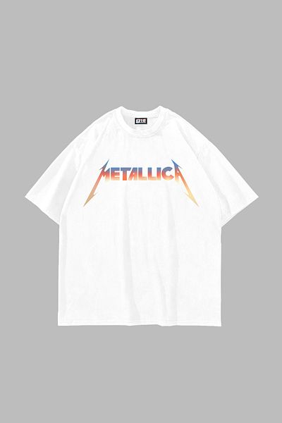 Sekizbiraltı Metallica Unforgiven Printed - Λευκό μπλουζάκι Unisex Oversize