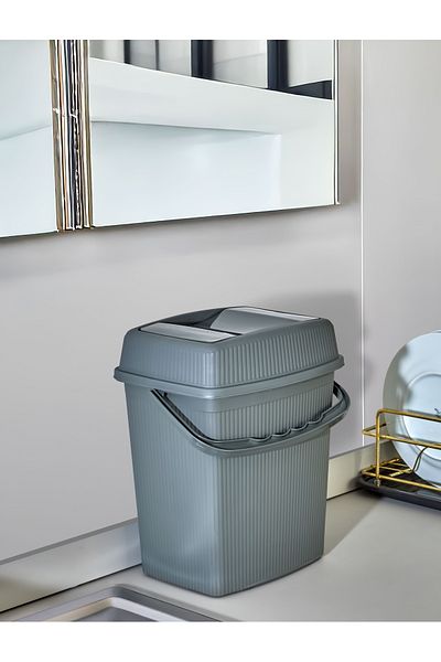 ASlife Home Κάδος απορριμμάτων μπάνιου κουζίνας μεταφοράς 5 λίτρων