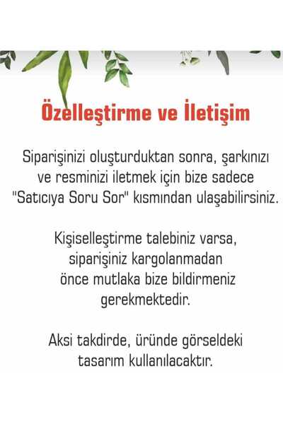 m melisa hediyelik Kişiye Sevgiliye Arkadaşa Hediyelik Özel Fotoğraflı, Sözlü Ve Barkodlu Spotify Masaüstü Plak(ahşap S