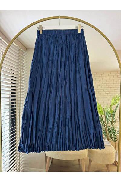 Nergis Neva Butik Kraş Πλισέ Φούστα με ζαρώματα