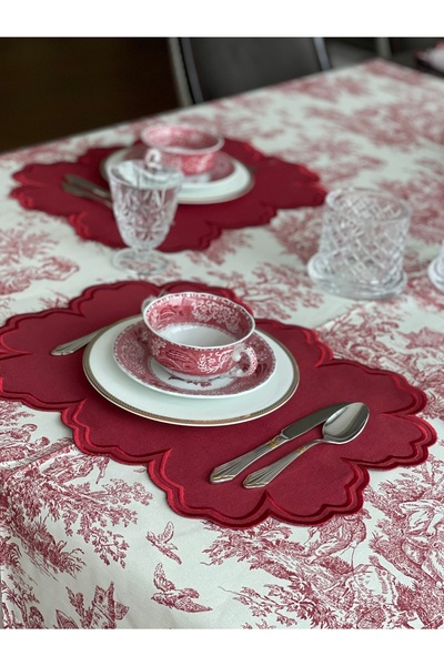 QBR Home Vintage American Service. Red (1 Piece)