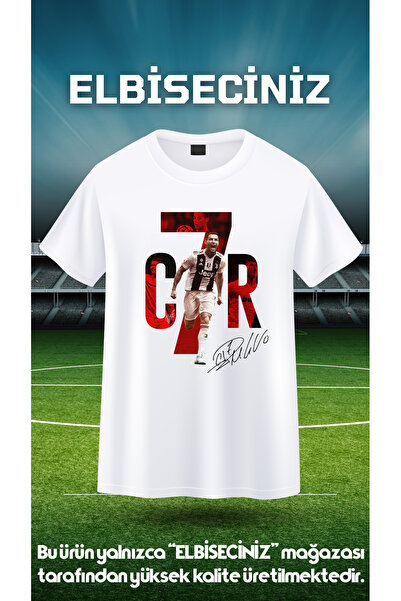 VİZYON İKRA C.RONALDO İmzalı Unisex T-shirt/Tişört - TÜM YAŞ GRUPLARI