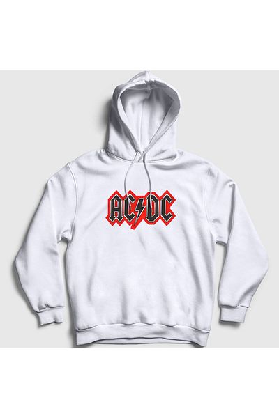 Presmono Λευκό και μαύρο φούτερ Unisex με κουκούλα 6653tt
