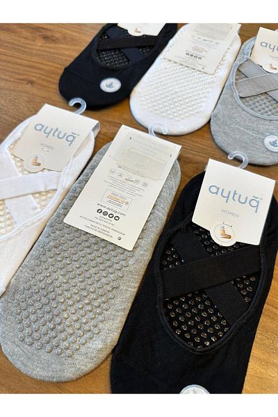 Aytuğ Cotton Comfortable Plates Yoga Socks 6 Pack