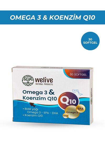 Welive مكمل أوميجا 3 والإنزيم المساعد Q10