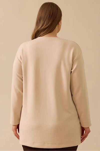 Galaxie Μπεζ Damas Redhead Φούτερ - Γυναικείο Plus Size