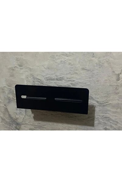 ardini Μαύρο ματ οργάνωση μπάνιου - Σχάρα ντους με θήκη για σαμπουάν και βίδες