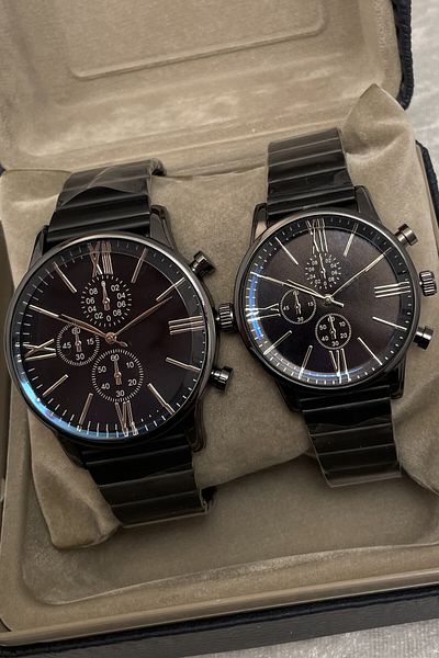 Leerybee Quartz Lover Watches Stylish Couple Combination (Two Pieces) with Special Box