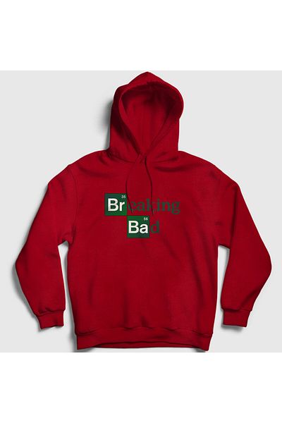 Presmono Унисекс червен суитшърт с качулка „Breaking Bad“ - 185290tt