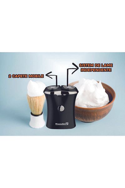 Hausberg Dobíjecí elektrický holicí strojek Hausberg HB-74 se 2 bateriemi 350 mAh