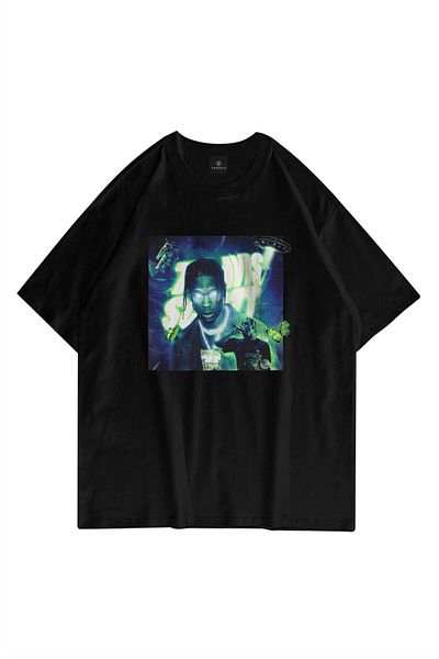 Trendiz Unisex UFO Travis Scott Black Tshirt