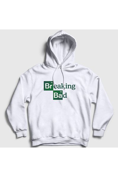 Presmono Φούτερ Breaking Bad Unisex με λευκή κουκούλα - 185290 ττ