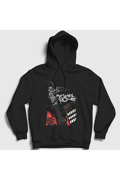 Presmono Unisex Black My Chemical Romance Hooded Sweatshirt - 71721tt