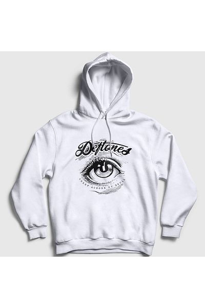 Presmono Φούτερ Deftones Unisex με λευκή κουκούλα - 138677 ττ